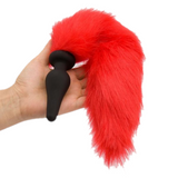 15" Silicone Red Tail Butt Plug