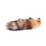 11" Stainless Steel Brown Cat Tail Plug