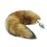 11" Stainless Steel Brown Cat Tail Plug