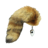 11" Stainless Steel Brown Cat Tail Plug