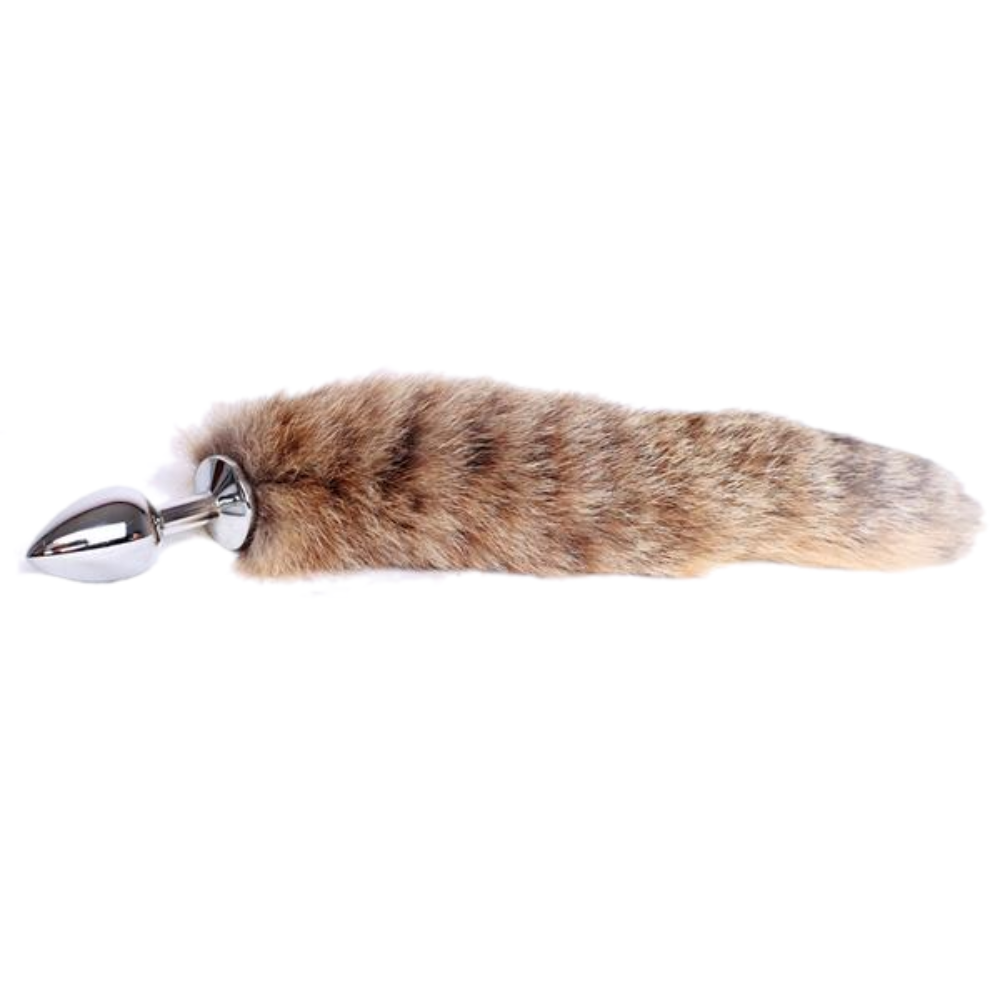 Fox Tail Metal Butt Plug - 8.9 Inch