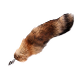 11" Stainless Steel Brown Cat Tail Plug