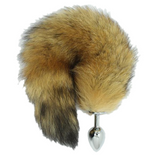 11" Stainless Steel Brown Cat Tail Plug