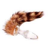 10" Silicone Brown Faux Tail Plug