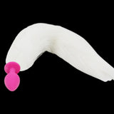 10" White Cat Tail Plug