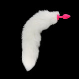 10" White Cat Tail Plug