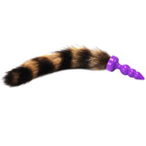 12" Silicone Brown Fox Tail Plug
