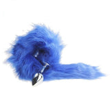 13" Stainless Steel Blue Small Tail Butt Plug
