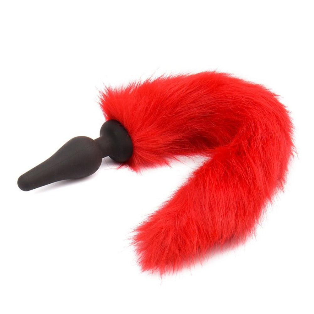 15" Silicone Red Tail Butt Plug 15" Silicone Red Tail Butt Plug