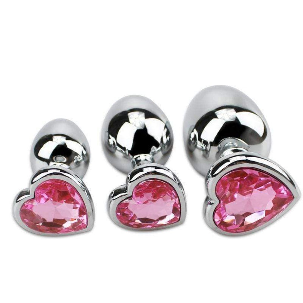 princess plug anal Venusfun Heart Shaped Princess multiple colour Anal Plug 3pcs