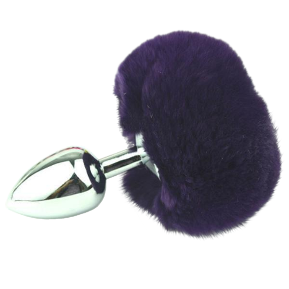 3" Stainless Steel Variety of Colors Bunny Tail Plug 3" Stainless Steel Variety of Colors Bunny Tail Plug