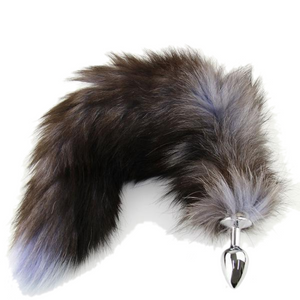 17" Stainless Steel Brown Cat Tail Plug