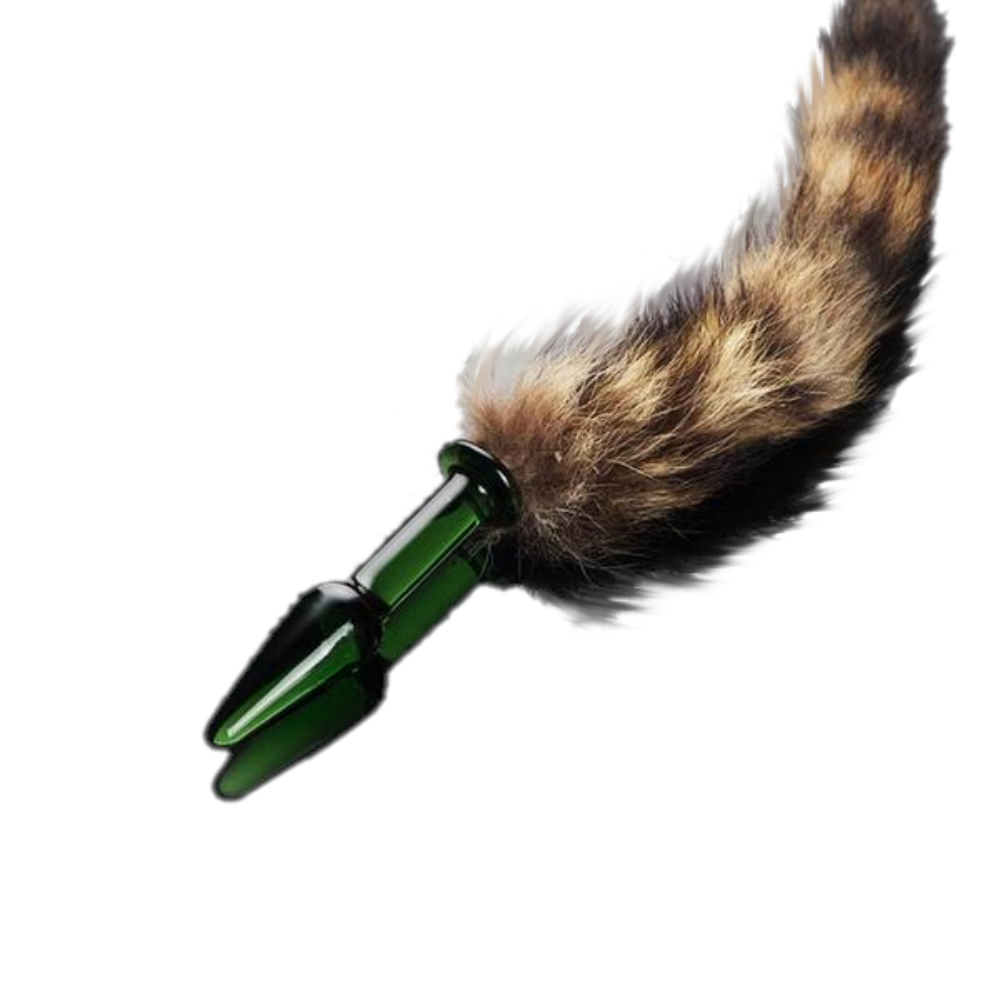 Glass tail butt plugs