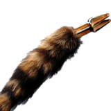 7" Pyrex Glass Brown Animal Tail Plug
