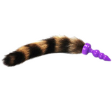 12" Silicone Brown Cat Tail Plug