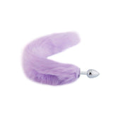 Fluffy Fox Tail Plug, Purple 18"