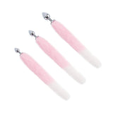 Fox Tail Plug, Pink with White 18"