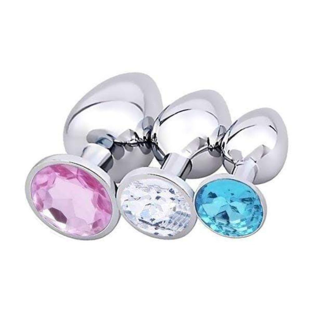 Jeweled Princess Plug 3 Piece Set