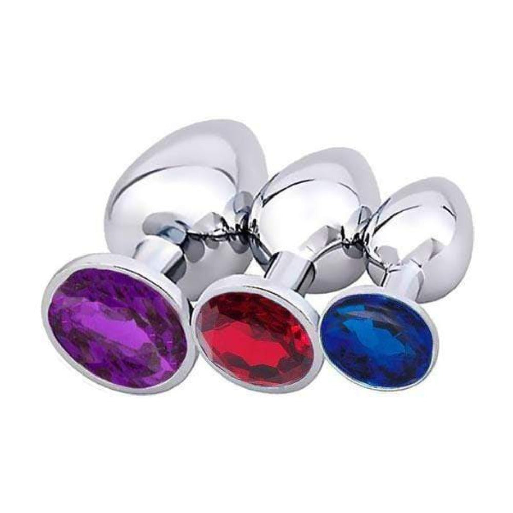 Jeweled Princess Plug 3 Piece Set