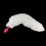 10" White Cat Tail Plug
