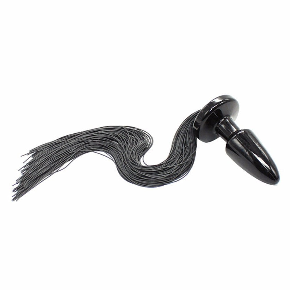 Black Silicone Horse Tail Plug Black Silicone Horse Tail Plug