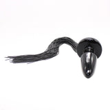 Black Silicone Horse Tail Plug