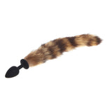 15" Silicone Brown Fox Tail Plug