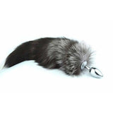 3 Sizes Stainless Steel Brown Fox Tail