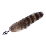 16" Stainless Steel Brown Cat Tail Plug