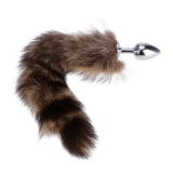 16" Stainless Steel Brown Cat Tail Plug