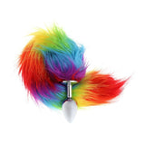 13" Stainless Silicone Rainbow Tail Plug