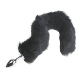 13" Stainless Steel Black Cat Tail Plug