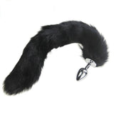 13" Stainless Steel Black Cat Tail Plug