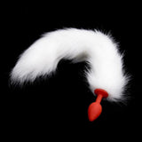 17" Silicone Gray Cat Tail Plug