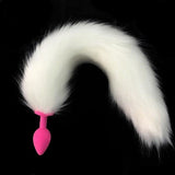 17" Silicone Gray Cat Tail Plug