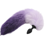 17" Silicone Purple Fox Tail Plug