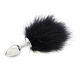 3" Stainless Steel Variety of Colors Fury Bunny Tail Plug
