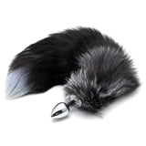 17" Stainless Steel Black Cat Tail Plug