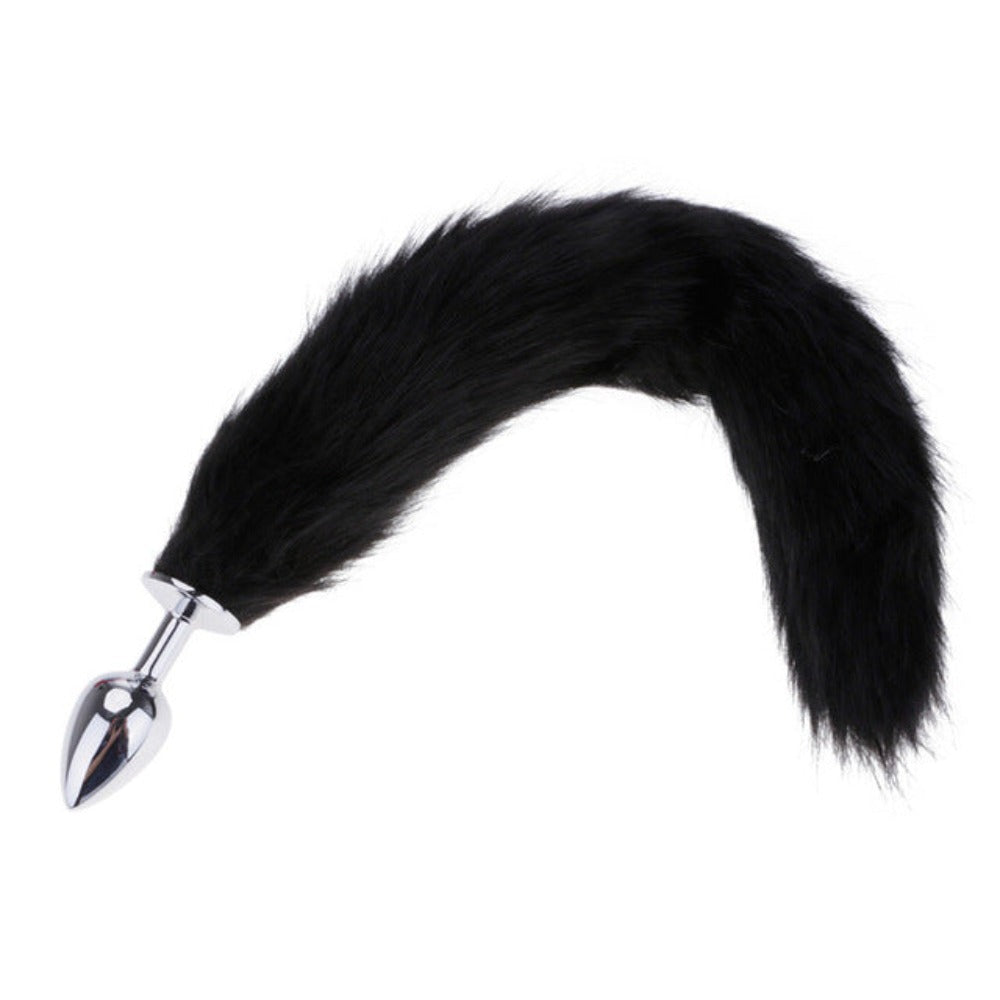 14" Stainless Steel Blue Cat Tail Plug 14" Stainless Steel Blue Cat Tail Plug